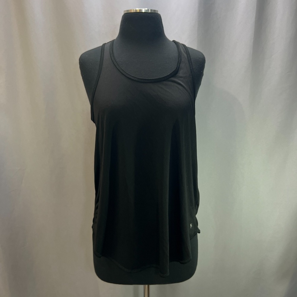 Danskin Now Athletic Tank Top Womens Large 12-14 Black Racerback Gym Training